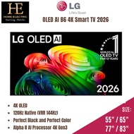 2026 New LG 55"/ 65"/ 77"/ 83" OLED AI B6 4K Smart TV