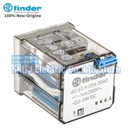 FINDER 100%-NEW 62.33.9.024.0040 24VDC 92.03 SMA 62.33.8.230.0040 230VAC 16A 250V 11PIN 3CO original