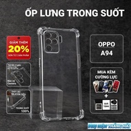 Oppo A94 PKTH Case Plain transparent Case | Oppo flexible phone case provides comprehensive phone ca