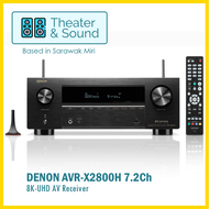 Denon AVR X2800H 7.2Ch 8K AV Receiver