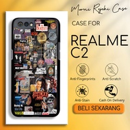 Case Hp Realme C2 Aesthe Black Casing Realme C2 Casing Hardcase Softcase Glossy 2d Case