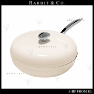 R&C 30CM Cobblestone Frying Pan Maifan Stone Non-Stick Pan Milk Pan Flat Bottom Pan Induction Cooker