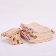 Wooden Train Set for Toddler - 39 Pcs Wooden Train Tracks with House, Tree & Wooden Trains - Train T