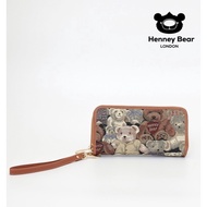 Henneybear HW-061 teddy bear Wallet Length 2 Zippers Can Hold A Lot Of Things Full Function In One