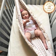 嬰兒哄睡吊床搖籃室內包裹式寶寶鞦韆家用布袋小孩睡覺吊籃免打孔