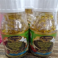 Al HIKMAH 5 in 1 (Habatussauda + Olive Oil + Honey yemen + Garlic + Deceive + Propolis) 200 Capsules)