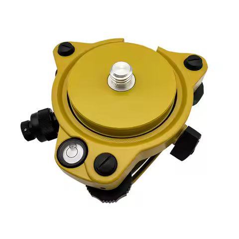 Yellow Tribrach With Optical Plummet & GPS Adapter Carrier With 5/8"x11 Mount Rotate Screw For topco