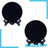 [Hellery1] Obsidian Circle Disc,Obsidian Mirror,Black,Round Mirror,Round Plate Mirror