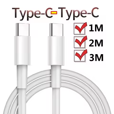10pcs/lot 1M 2M 3M Fast Charging Type c to Type c PD USB-C Cable Cord For Samsung Galaxy s20 s21 not