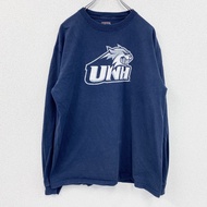 เสื้อยืดแขนยาวมือสอง ยี่ห้อ JANSPORT สีน้ำเงินเข้ม ไซส์ L