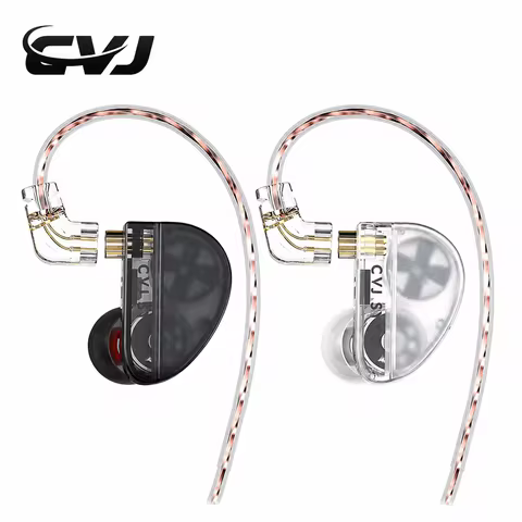 CVJ Konoka In-Ear Monitors Earphones 1DD+1BA+1Vibration Hybrid Triple Driver HIFI Wired IEM 4 Modes