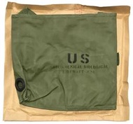 美軍公發 M24 機組員防毒面具袋 帆布側背包 綠色 全新