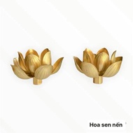 BRONZE CANDLE LOTUS 7 x 10 cm HEIGHT, weighs 470gr, made of bronze
