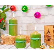 [Christmas Decorative Candle Collection] Eden Candle FTRAMART D7 round cylindrical scented Candle se
