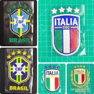 Football Team Badge Brazil Football Team Patch Italy Football Team Badge