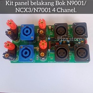 Kit panel belakang Bok power amplifier N9001/NCX3/N7001/P7001 4 chanel double layer input balance N9