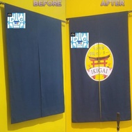 NOREN TIRAI JEPANG GORDEN AESTHETIC BAHAN TEBAL UNTUK JENDELA PINTU SEKAT PEMBATAS RUMAH KANTOR HOTE