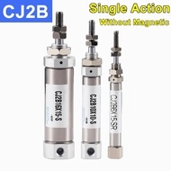 CJ2B6, CJ2B10, CJ2B16 Single Action Mini Pneumatic Cylinder Miniature Magnetic Stainless Steel Axial