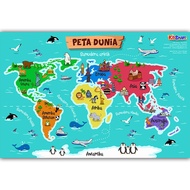 WORLD MAP Poster - Educational Poster