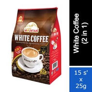 Kluang Mountain Cap Televisyen White Coffee (2 in 1) 25g x 15 sticks