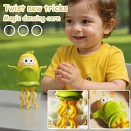 Funny Dancing Octopus Baby Toy Corn-shaped Dancing Octopus Interactive Clockwork Toy B7w2