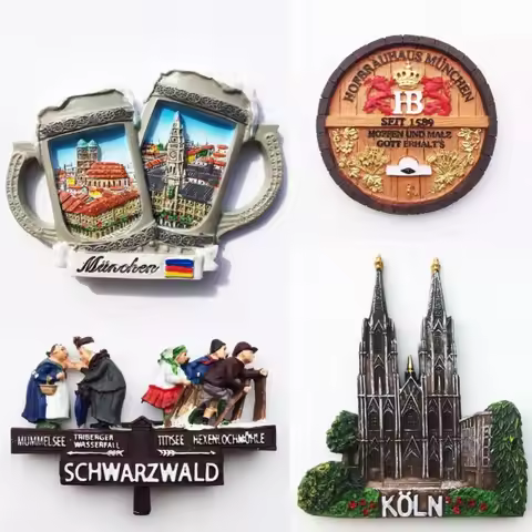 Germany Fridge Magnets Kölner Dom Köln Cologne Berlin Bayern Munich Oktoberfest Frankfurt Fridge Sti