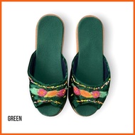 ❖ ◺ ◿ Alpombra Indoor Slippers Beads Strap For Women