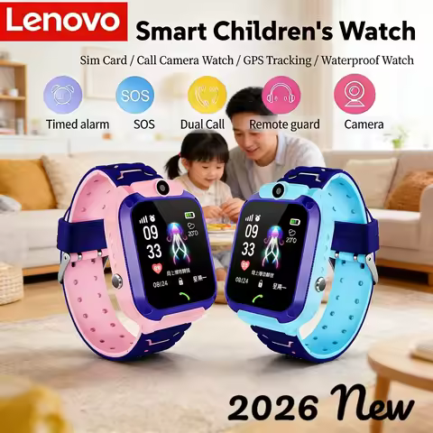 Lenovo Smart Children's Watch Call Camera Watch GPS Tracking Waterproof Kids New 5G Sim Card Smart W