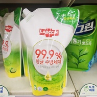 Aekyung Rapsin Antibacterial Kitchen Detergent Lime Refill 1L x 2