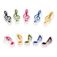 (Big Discount)Colored Music Note Clef Small Music Folder Piano Spectrum Clip Music Folder