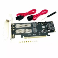 Adapter / Converter Converter SSD Msata M2 / M.2 Sata Nvme to PCIe 3.0 x16 3in1