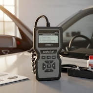 One-Piece OBD2 Scanner & Code Reader, Real-Time Data Car Engine Fault Tool  Pengimbas OBD2 Satu Unit
