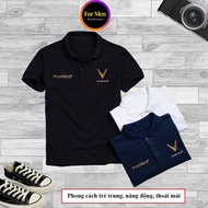 Vinfast president polo shirt, polo t-shirt with vinfast logo printed with high quality absorbent crocodile t-shirt -BEE