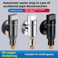 Stainless Steel Quick Open Water Valve for Washing Machine Stainless Steel Tube