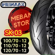 Primaax SK03 Tubeless Motorcycle Tire Ring 12 – Daily Touring Automatic Tire 100/70-12 110/70-12 120