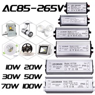 10W 20W 30W 50W 100W Waterproof High Power Supply LED Driver AC85-265V Input Electronic LED Driver T