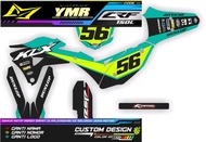 Decal klx gordon stiker body gordon warna kuning flou bahan orajet laminasi 3m klx dtracker crf 150 