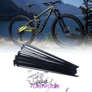 FLASHPULSE Cycle Spokes Flexible Black Road Bike 170mm-290mm 27.5inch 26inch Spokes Nipples