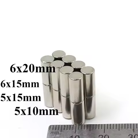 N35 5x10 5x15 5x20 6x15 6x20 Round Magnet neodymium printer scooter Door Search Engien Office Scienc