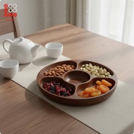 [Lovoski] Acacia Wood Nut Dish Japanese Acacia Wood Serving Dish Versatile 25CM