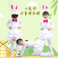 Kindergarten Bunny Dance Costume Children Animal Costume Baby Toddler Costume Little White Bunny Cos