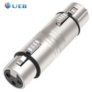 XLR 3 Pin To 3 Pin Microphone Line Adapter Audio Microphone Adapter Connector for Microphone Stereo