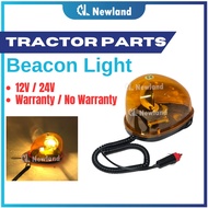 Beacon Light / Warning Light / Beacon Lamp (Rotating) Amber Yellow 12V, 24V - Lori, Truck, Car, Back