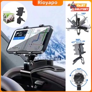 Car Phone Holder Dashboard 360° Car Phone Holder Car Rearview Mirror Phone Holder Sun Visor Phone Ho