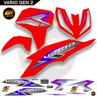 Vario Gen 2 Striping, Clear Transparent Material, Vario Gen 2 Sticker