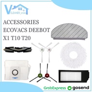 Ecovacs Deebot X1 Omni turbo/Deebot T10/Deebot T20 Filter Side Brush Mop Cloth Main Brush Dust Bag