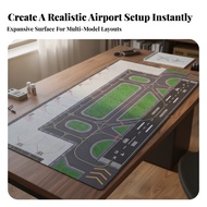 Rectangular Rubber Airport Mat with Printed Runway Layout Detailed Rubber Airport Runway Mat Large F