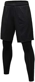 BSD Men’s Compression Cool Dry Sports Tights Pants Baselayer Running Workout Active Leggings Yoga Ra