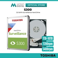 Toshiba S300 Surveillance Internal Hard Drive 3.5" SATA 1TB 2TB 4TB 6TB 10TB 24/7 CCTV HDD for NVR D