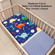 Cadar Baby Cot / Baby Bedsheet / Cadar Bayi / Baby Cot Mattress Cover Size 120cm x 60cm